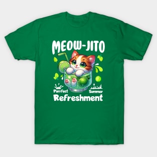 Meow-jito Kitty: "Purrfect Summer Refreshment" | Cute Cat T-Shirt